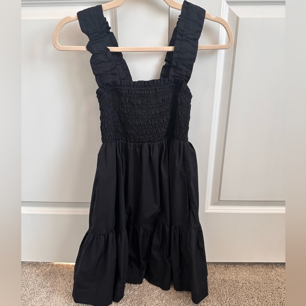 Black mini dress